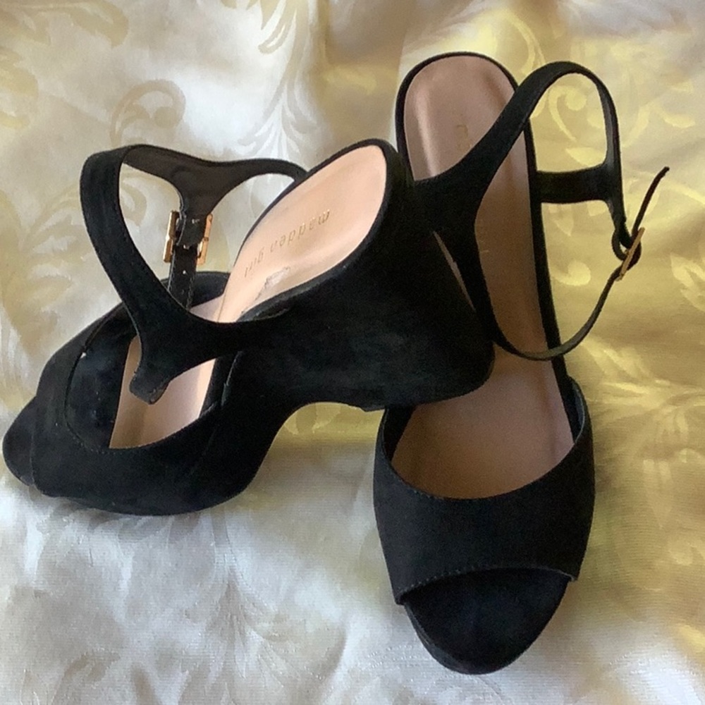 STEVE MADDEN Suede Platform Sandals 10